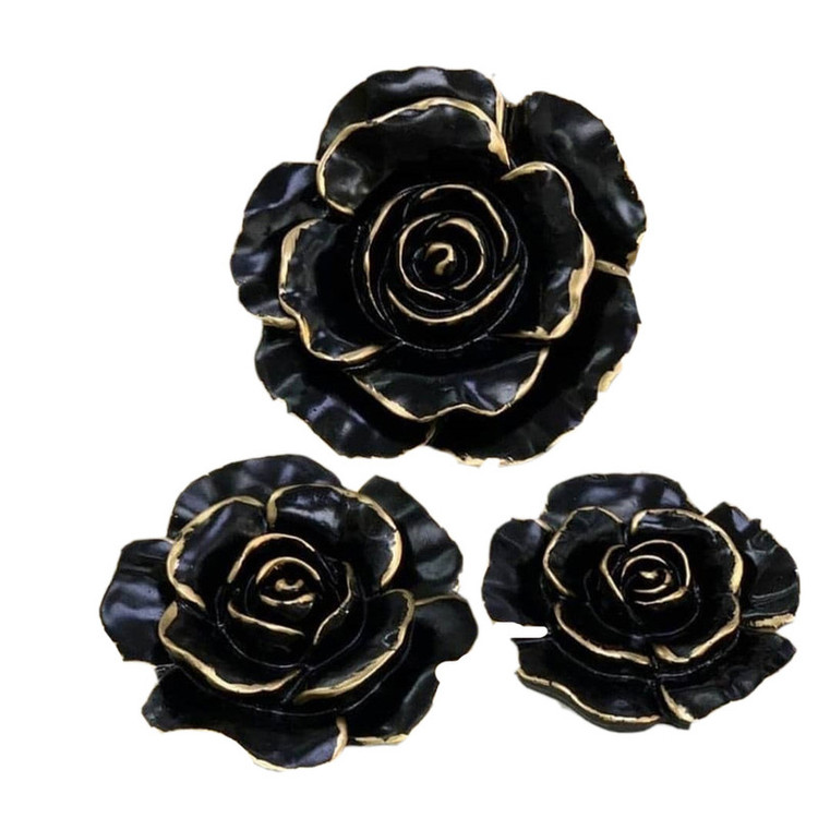 دیوارکوب مدل گل رز مجموعه 3 عددی