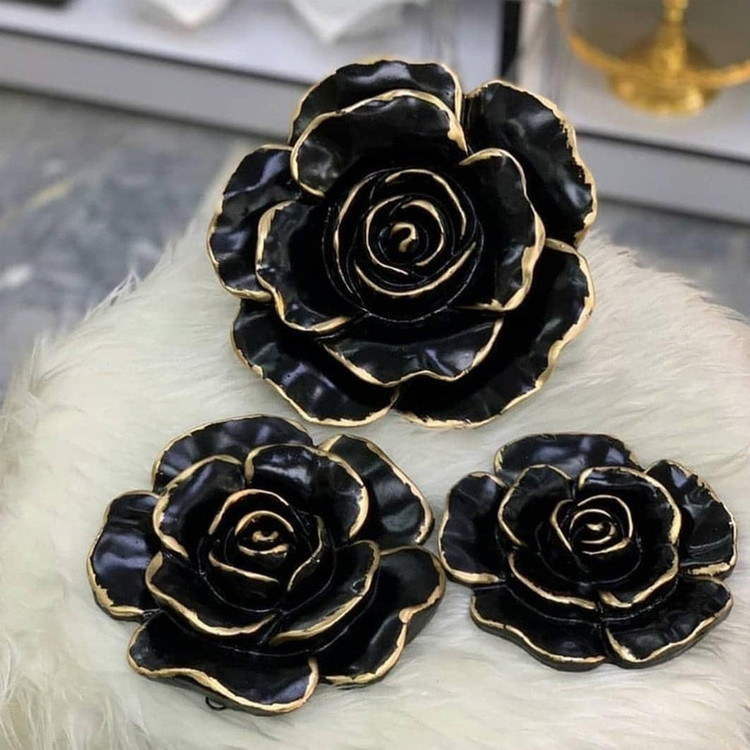 دیوارکوب مدل گل رز مجموعه 3 عددی