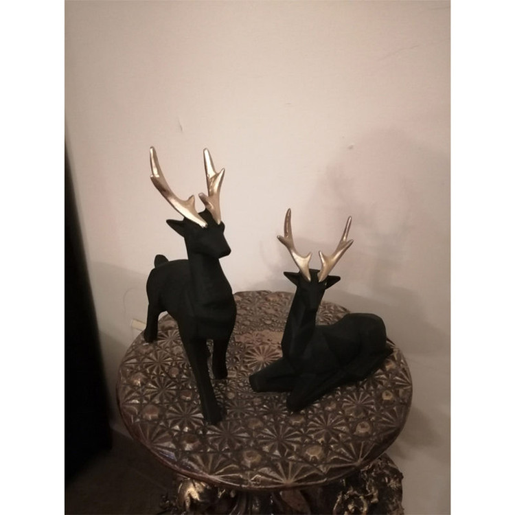 مجسمه مدل گوزن گرافیکی کد 445 مجموعه 2 عددی