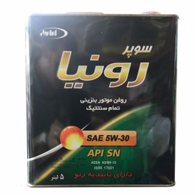 روغن موتور خودرو ایرانول مدل 30-5W حجم 5 لیتر
